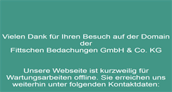 Desktop Screenshot of fittschen-bedachung.de